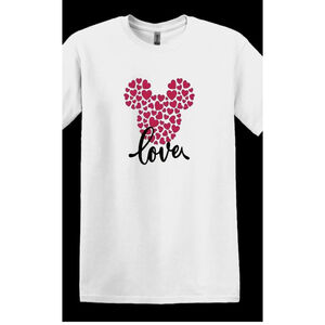 HEARTS LOVER MOUSE EARS VALENTINES DAY TEE